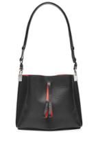 Maison Margiela Maison Margiela Leather Tote With Contrast Interior - Black