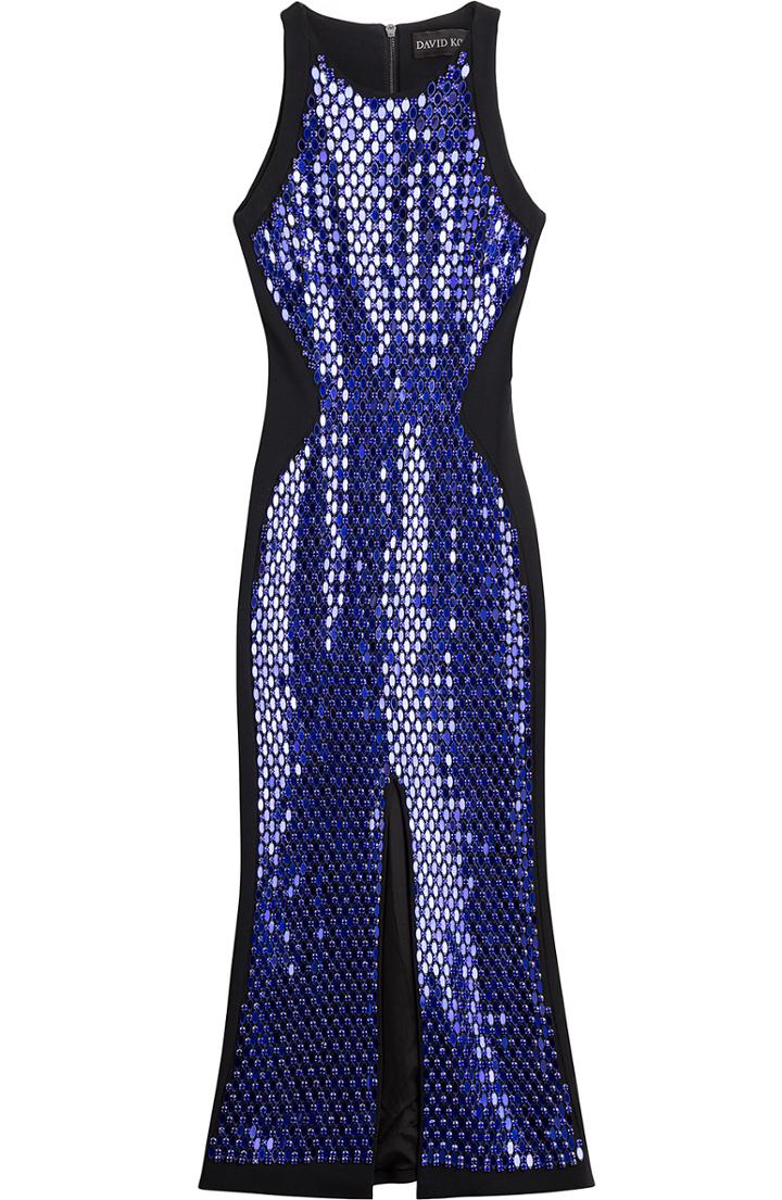 David Koma Sequin Embellished Gown