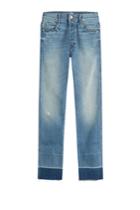 Mother Mother Undone Hem Dropout Cropped Jeans - None