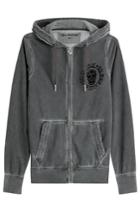 True Religion True Religion Zipped Cotton Hoodie - Grey