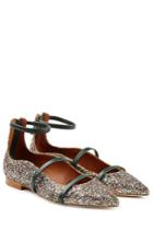 Malone Souliers Malone Souliers Stylebop.com Exclusive - Glitter Ballerinas With Leather