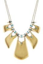 Alexis Bittar Alexis Bittar Gold Plated Necklace With Lucite, Howlite And Crystals - Gold