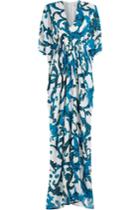 Issa Issa Printed Silk Maxi Dress