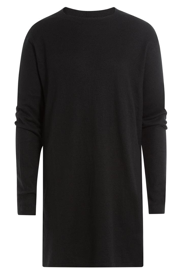 Rick Owens Men Rick Owens Men Long Sleeve Cashmere Top - Black