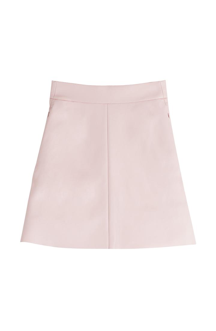 Akris Leather Skirt