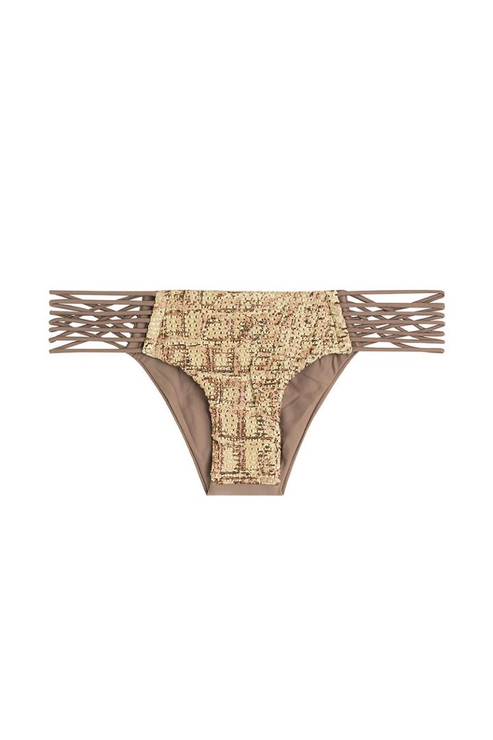 Luli Fama Luli Fama Secrets In The Sand Bikini Bottoms With Cut-out Detail
