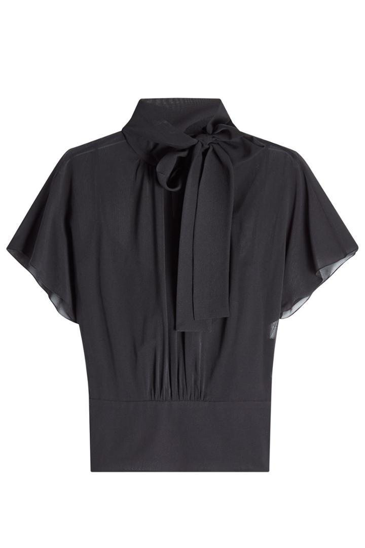 R.e.d. Valentino R.e.d. Valentino Chiffon Blouse With Self-tie Accent