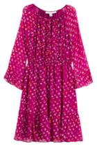 Diane Von Furstenberg Diane Von Furstenberg Printed Silk Dress - Purple
