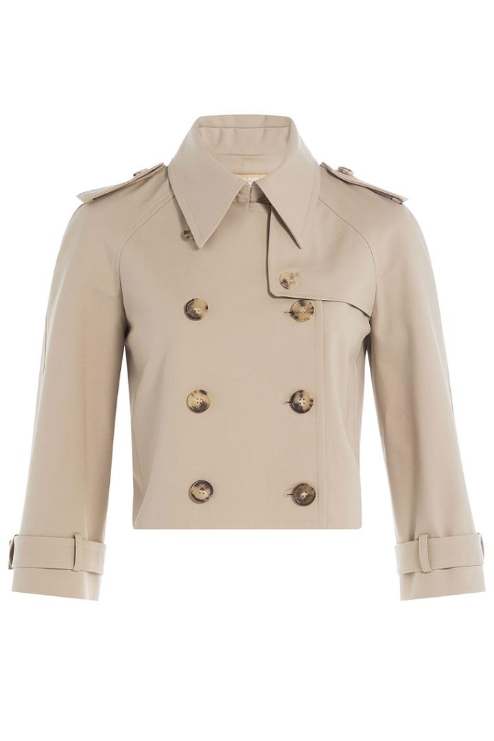 Michael Kors Collection Michael Kors Collection Cotton Trench Jacket - Camel