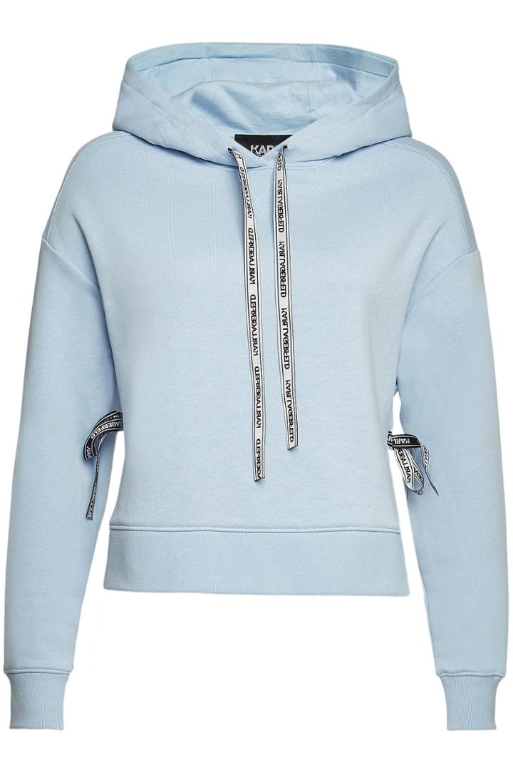 Karl Lagerfeld Karl Lagerfeld Hooded Sweatshirt With Shirt Back