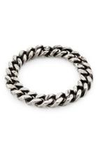 Werkstatt München Werkstatt München Sterling Silver Curb Chain Tool Traces Bracelet