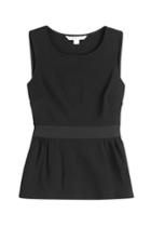 Diane Von Furstenberg Diane Von Furstenberg Sleeveless Top With Peplum - Black