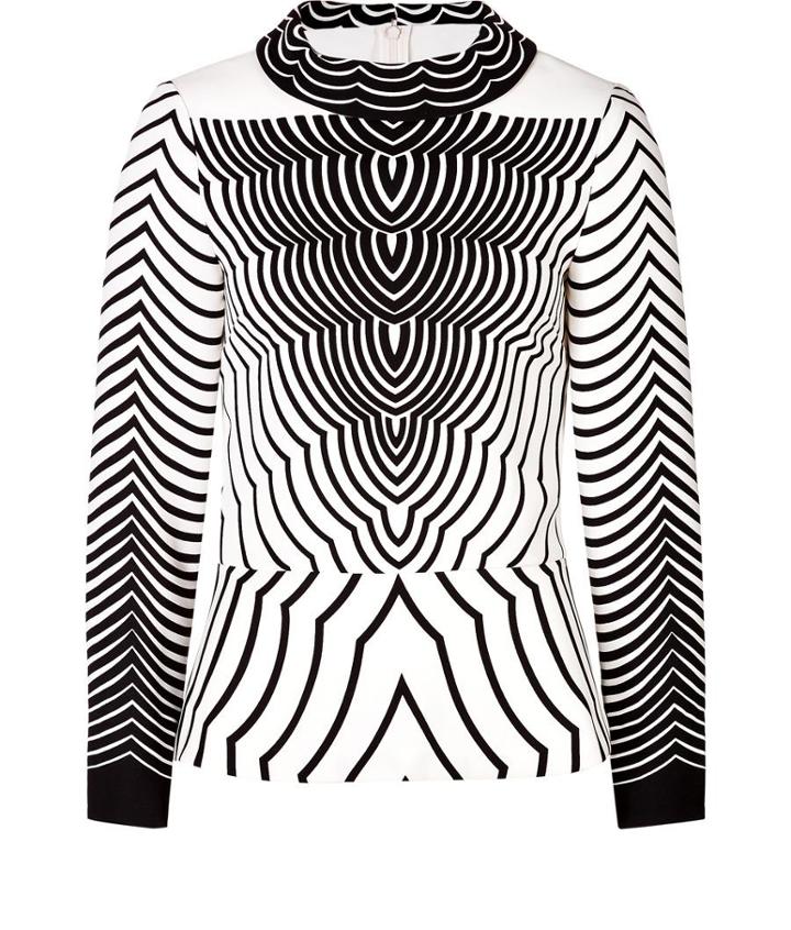 Marc By Marc Jacobs Radio Waves Print Top