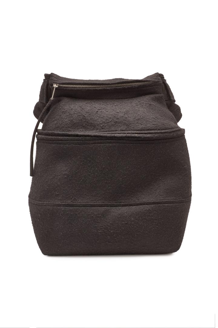 Rick Owens Rick Owens Backpack With Camel Hair And Linen