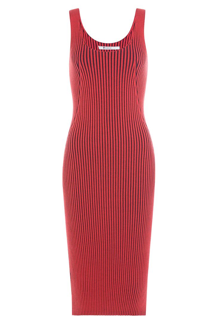 T By Alexander Wang T By Alexander Wang Cotton Blend Dress - Red