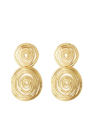 Gas Bijoux Gas Bijoux Small Wave 24kt Gold Plated Earrings