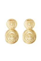 Gas Bijoux Gas Bijoux Small Wave 24kt Gold Plated Earrings