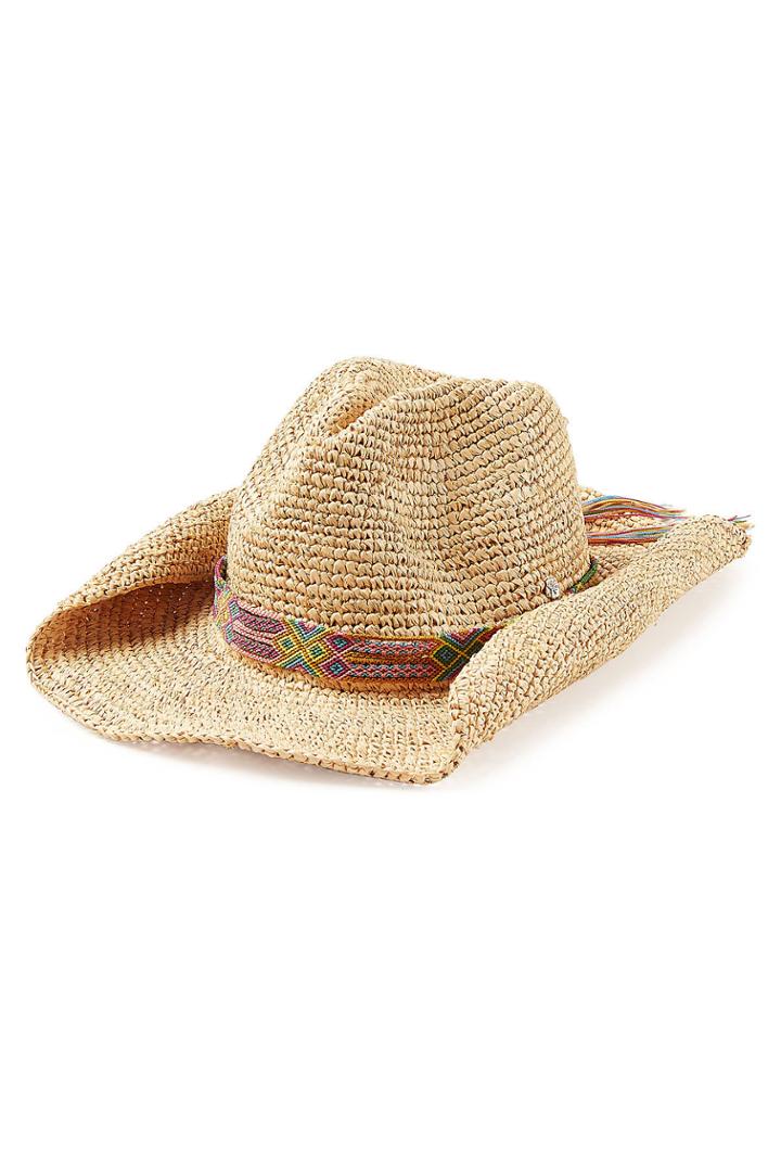 Florabella Florabella Raffia Hat With Woven Band