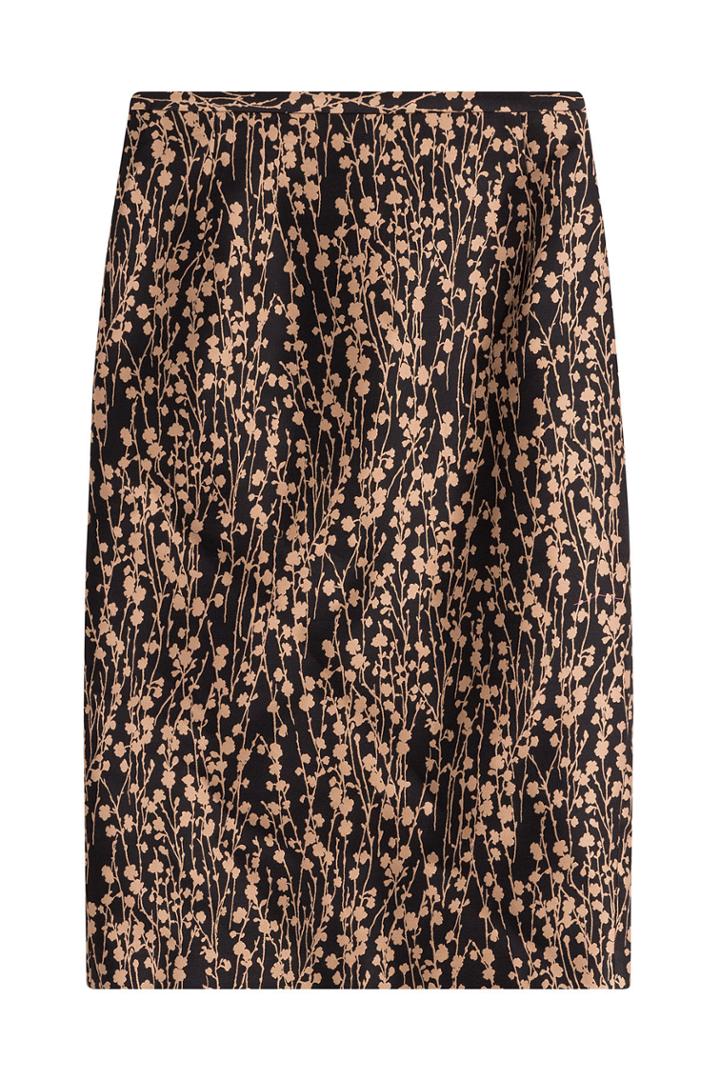 Michael Kors Michael Kors Printed Cotton Skirt With Silk