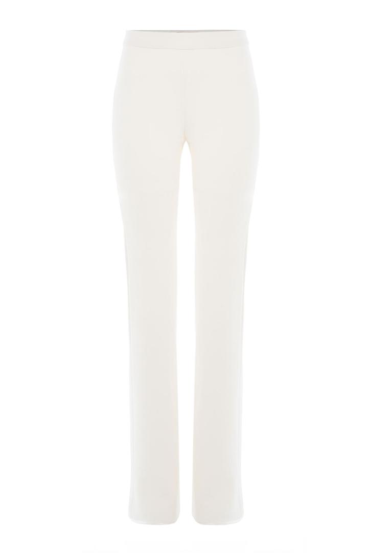 Giambattista Valli Giambattista Valli Double Crepe Flared Pants - White