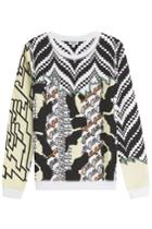 Kenzo Kenzo Embroidered Print Cotton Sweatshirt - White