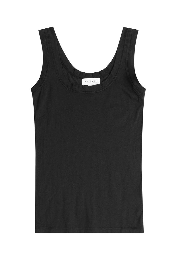 Velvet Velvet Cotton Tank - Black