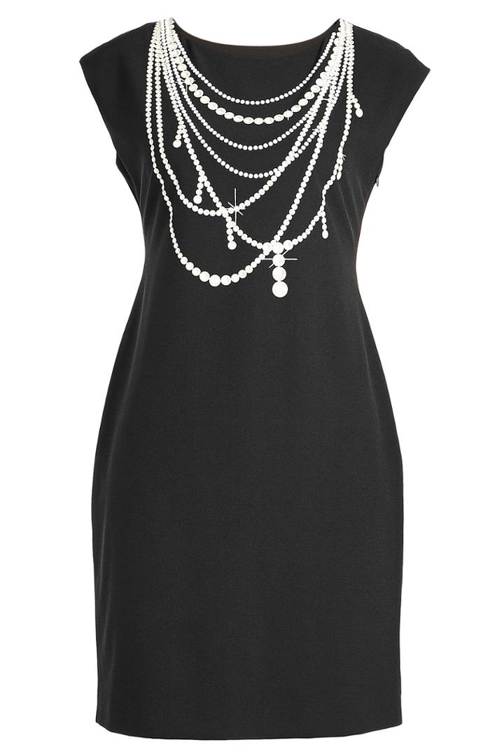Boutique Moschino Boutique Moschino Printed Jersey Dress