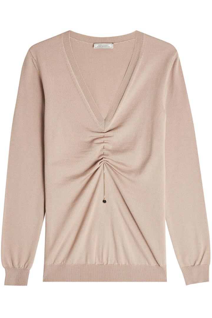 Nina Ricci Nina Ricci Wool Pullover With Gold-tone Chain