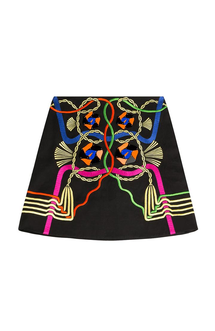 Peter Pilotto Embroidered Skirt