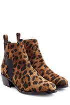 Pierre Hardy Pierre Hardy Animal Printed Suede Ankle Boots