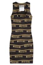 Moschino Moschino Logo Embellished Sheath Dress - Multicolored