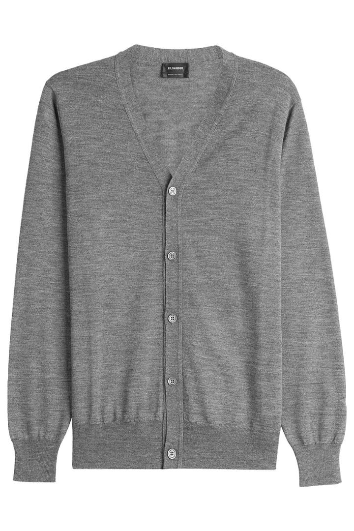 Jil Sander Jil Sander Wool Cardigan With Silk