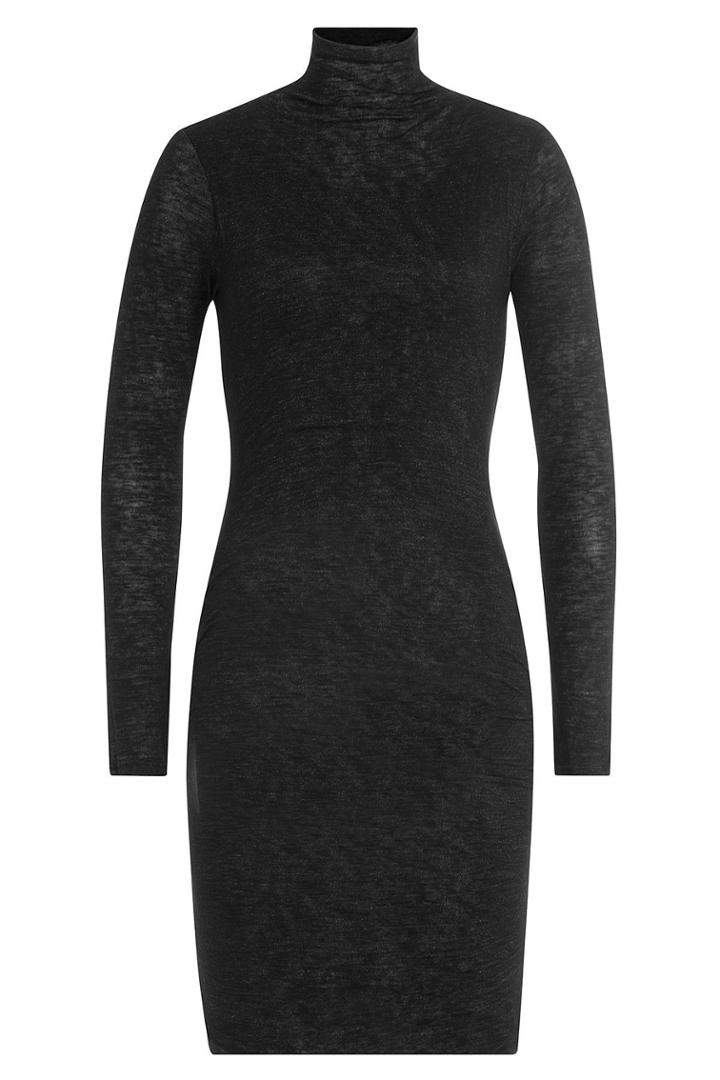 Velvet Velvet Jersey Turtleneck Dress