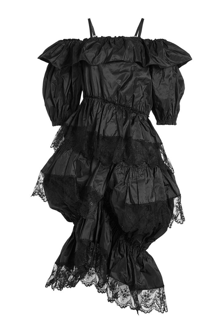 Simone Rocha Simone Rocha Silk Dress With Lace Trims