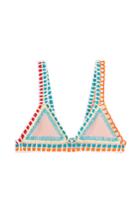 Kiini Kiini Bea Bikini Top With Hand Crocheted Trim - Multicolor