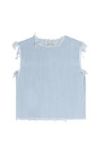 Marc By Marc Jacobs Denim Top With Frayed Hem