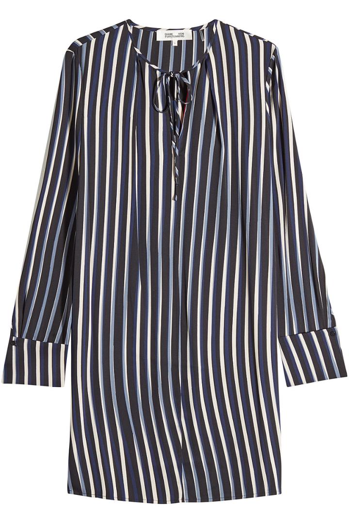 Diane Von Furstenberg Diane Von Furstenberg Printed Silk Tunic