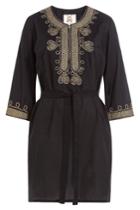 Figue Figue Sophie Embroidered Silk Dress