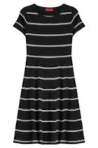 Hugo Hugo Striped Knit Dress - Black