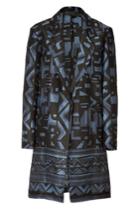 Donna Karan Donna Karan Cotton-silk Printed Coat
