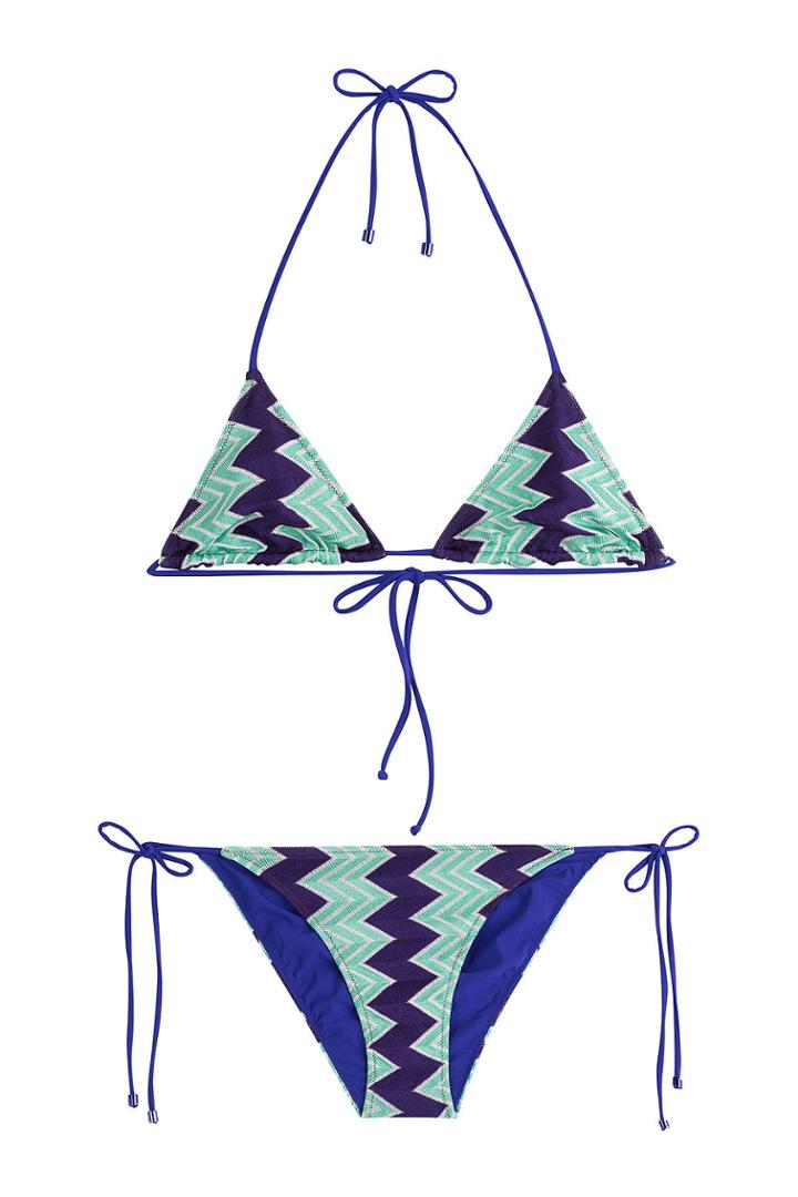 Missoni Mare Missoni Mare Chevron Knit Triangle Bikini