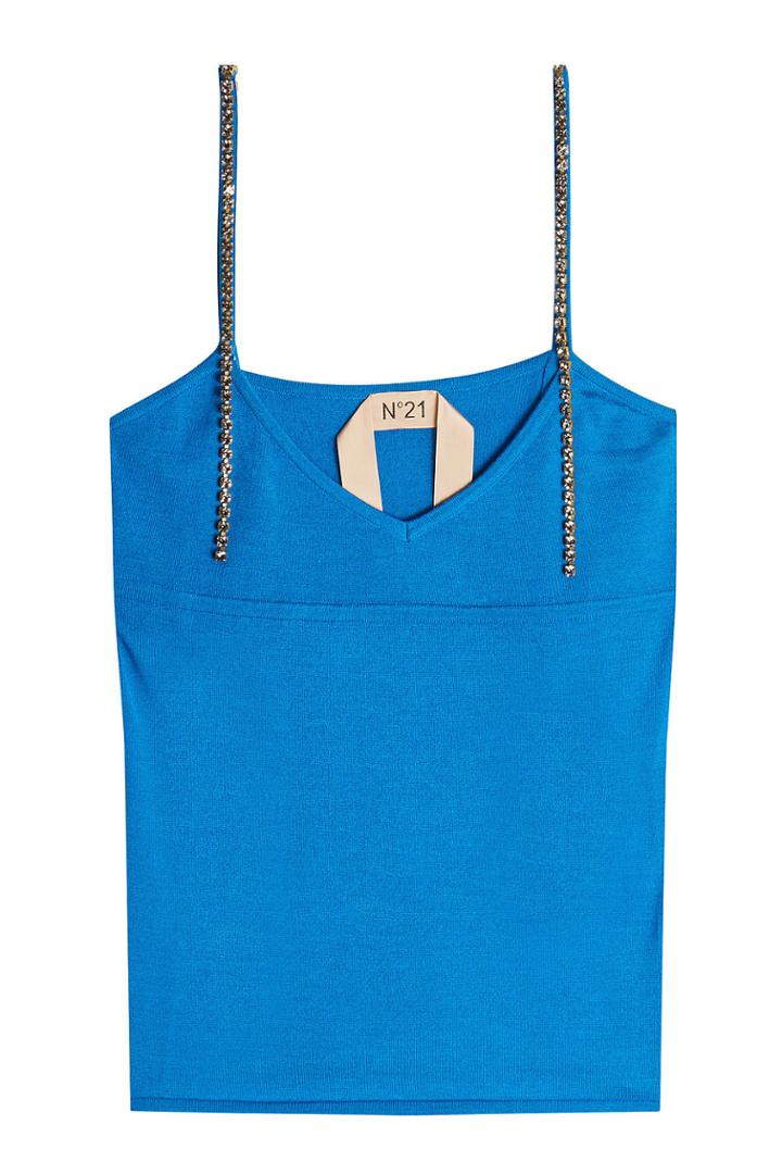 N°21 N°21 Knit Camisole With Embellished Straps