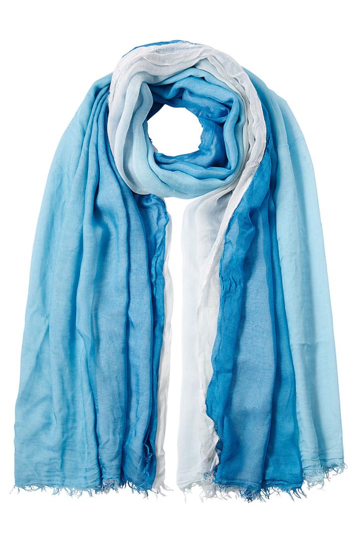 Faliero Sarti Faliero Sarti Colorblock Scarf With Silk - Blue