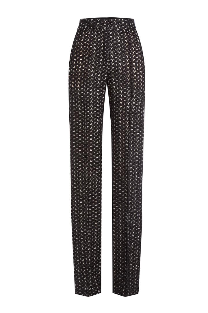 Missoni Missoni Crochet Knit Pants - Black
