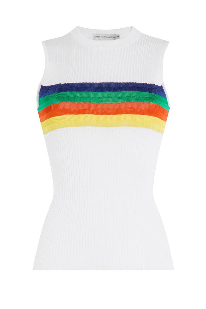 Mary Katrantzou Mary Katrantzou Ribbed Sleeveless Top