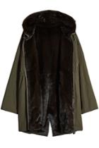 Army By Yves Salomon Army By Yves Salomon Reversible Cotton And Mink Parka