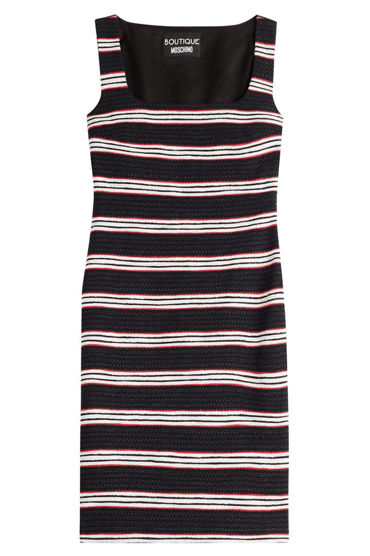 Boutique Moschino Boutique Moschino Printed Cotton Dress - Black