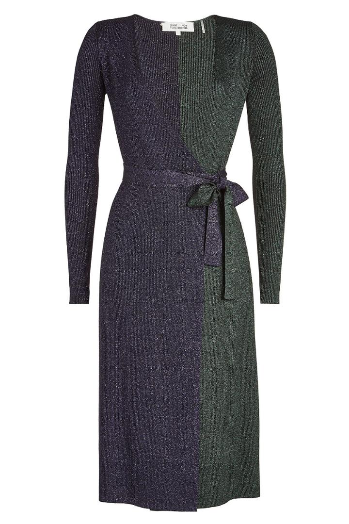 Diane Von Furstenberg Diane Von Furstenberg Wrap Dress With Merino Wool
