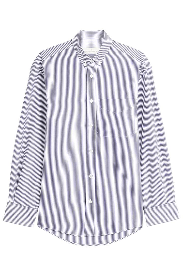 Golden Goose Golden Goose Striped Cotton Button-down Shirt - Blue