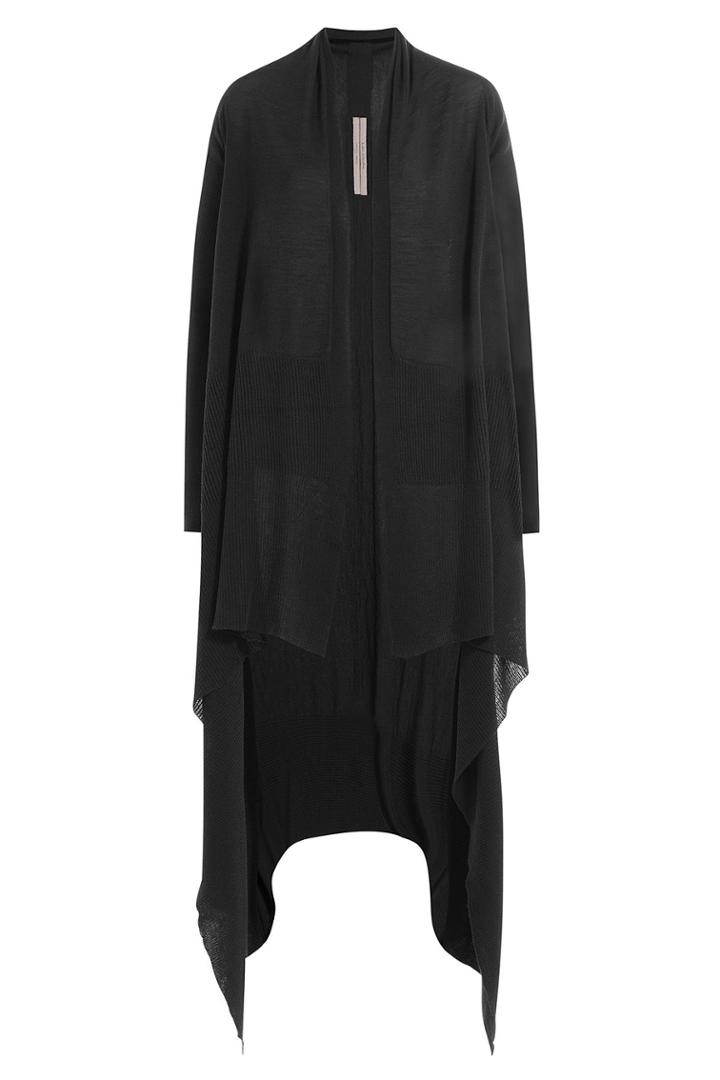 Rick Owens Rick Owens Draped Virgin Wool Cardigan